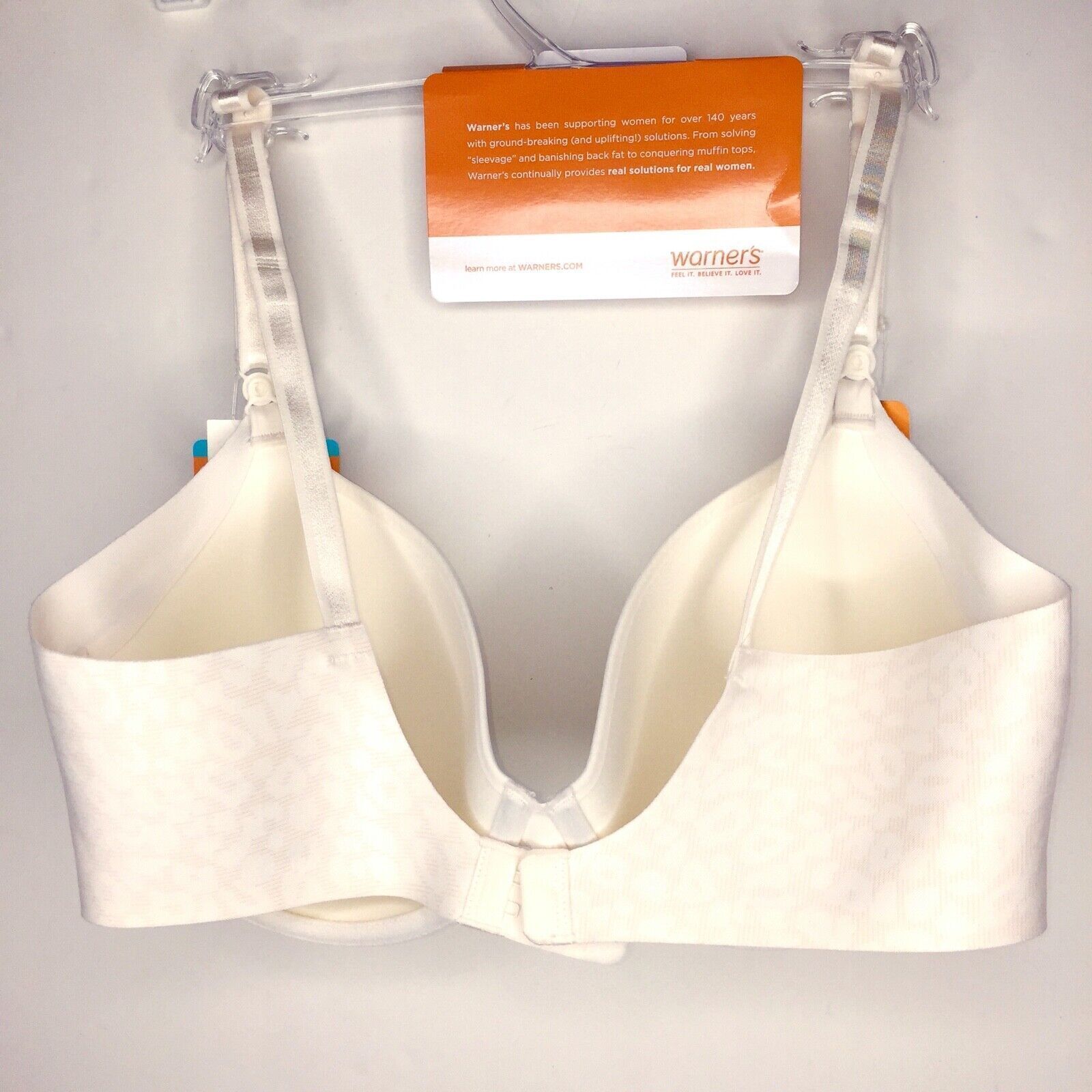 Warners Underwire Bra NO SIDE EFFECTS Convertible Straps Underarm Smooth RB5781