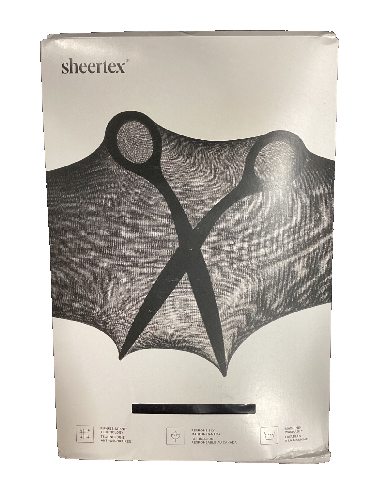 Sheertex Control Top Sheer Rip-Resist Women’s Tights Black- Size 2XL