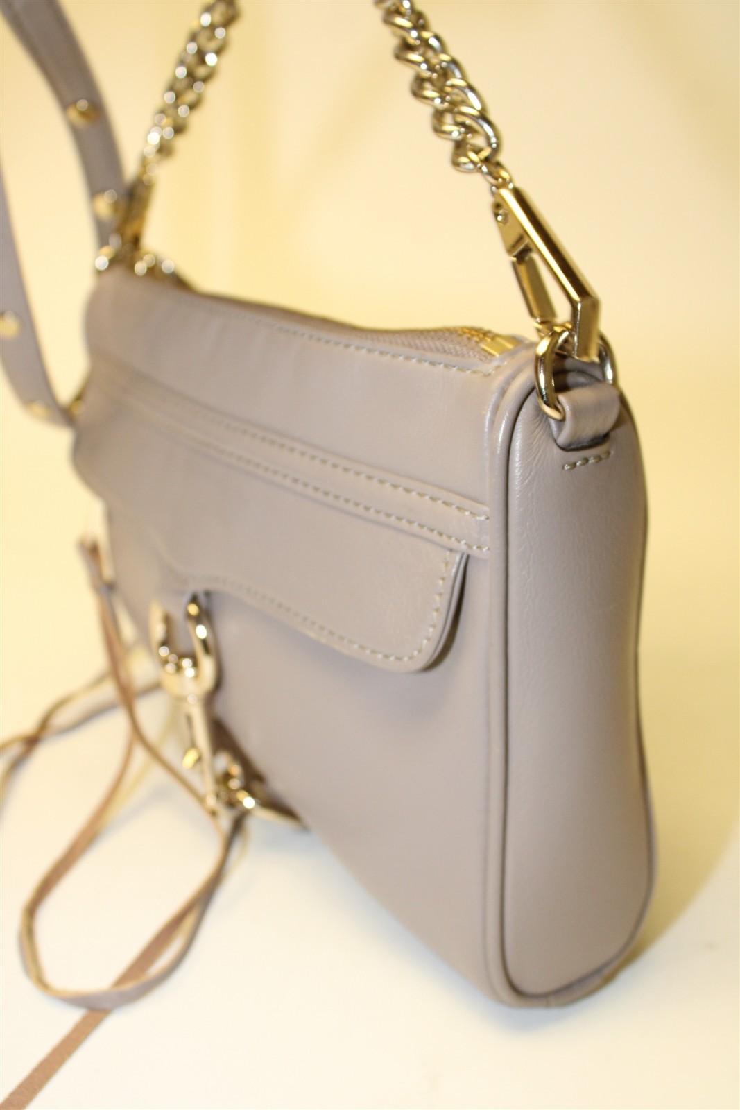 Rebecca Minkoff Mini MAC Convertible Crossbody Bag Leather Shoulder Satchel