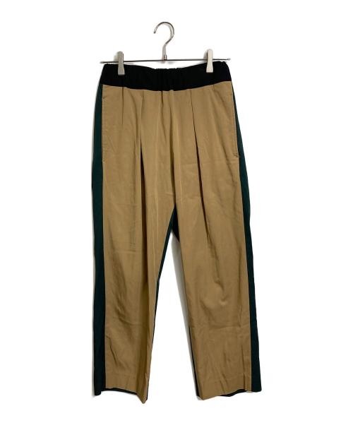 CULLNI TUCK STRAIGHT EASY TROUSERS nylon blend pants Beige× G