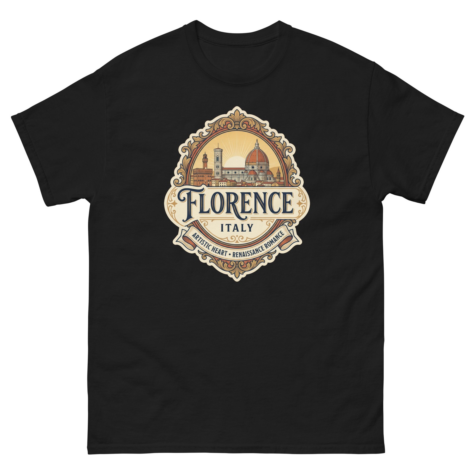 Florence Italy Duomo Graphic T-Shirt Unisex Travel Tee
