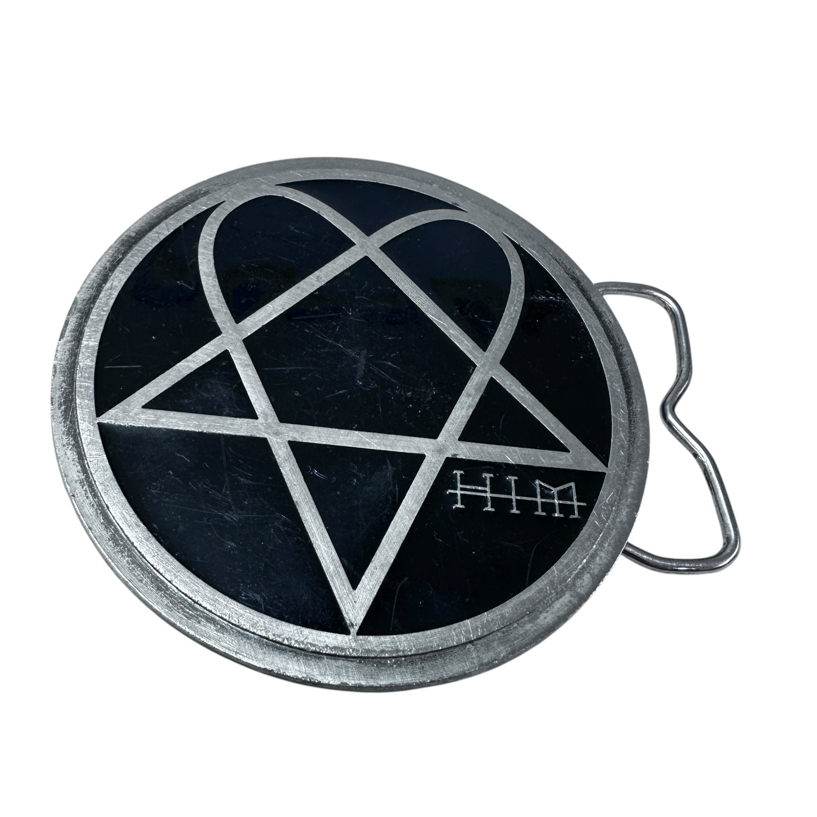*RARE* HIM Heartagram Logo Belt Buckle 2005 Bravado 3.5in
