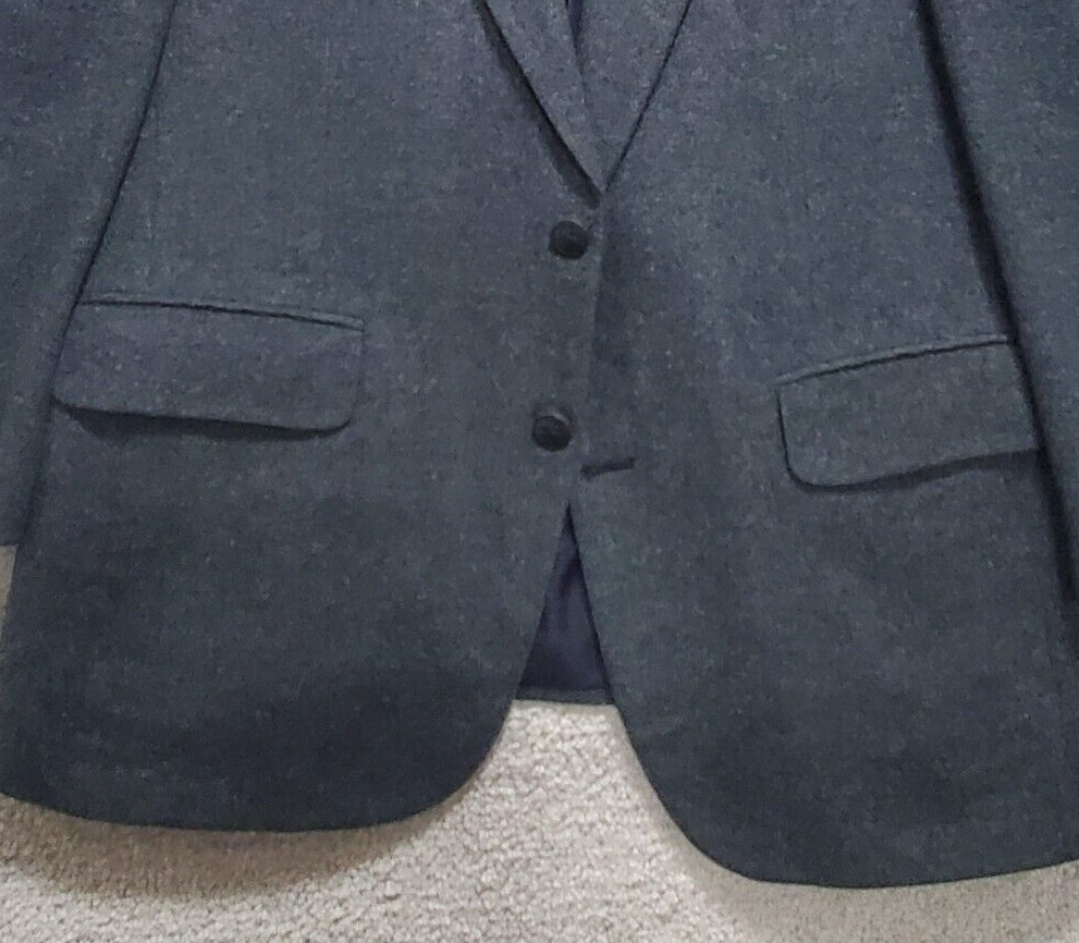 Burberry Nordstrom Blazer Jacket Men’s 44 Gray 100% Camel Hair Single Breasted
