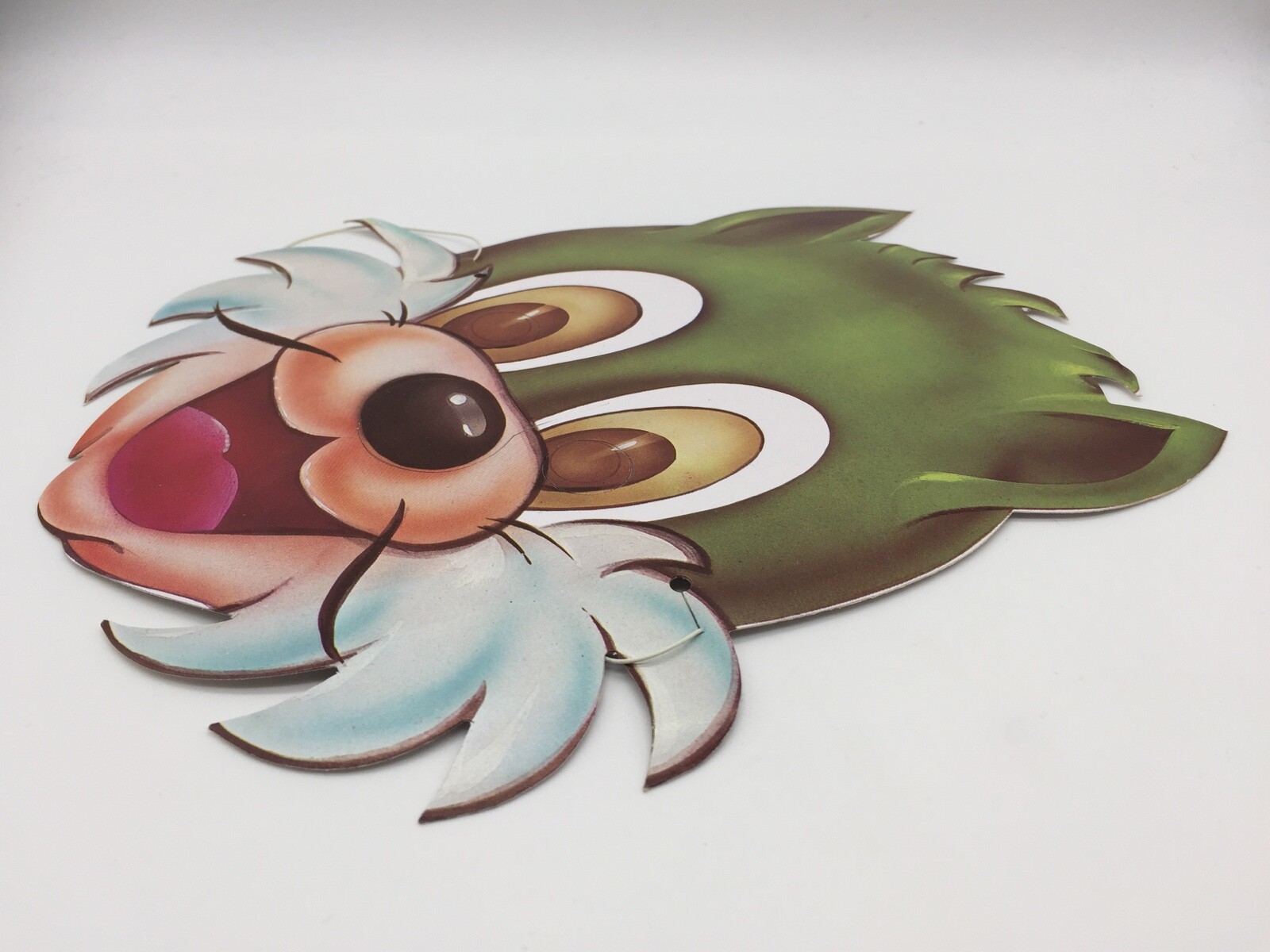 3 Vintage Halloween Masks Paper Card Tom Jerry Spike Cat Mouse Dog Cartoon 1970s