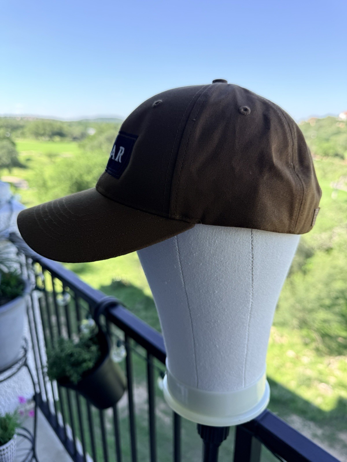 Brown Richardson Outdoor Hat With TSAR(The San Antonio Refinery)Logo