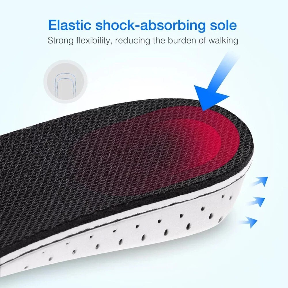 Height Increase Insoles Invisible Heel Lift Taller Shoe Inserts Pad Men Women US