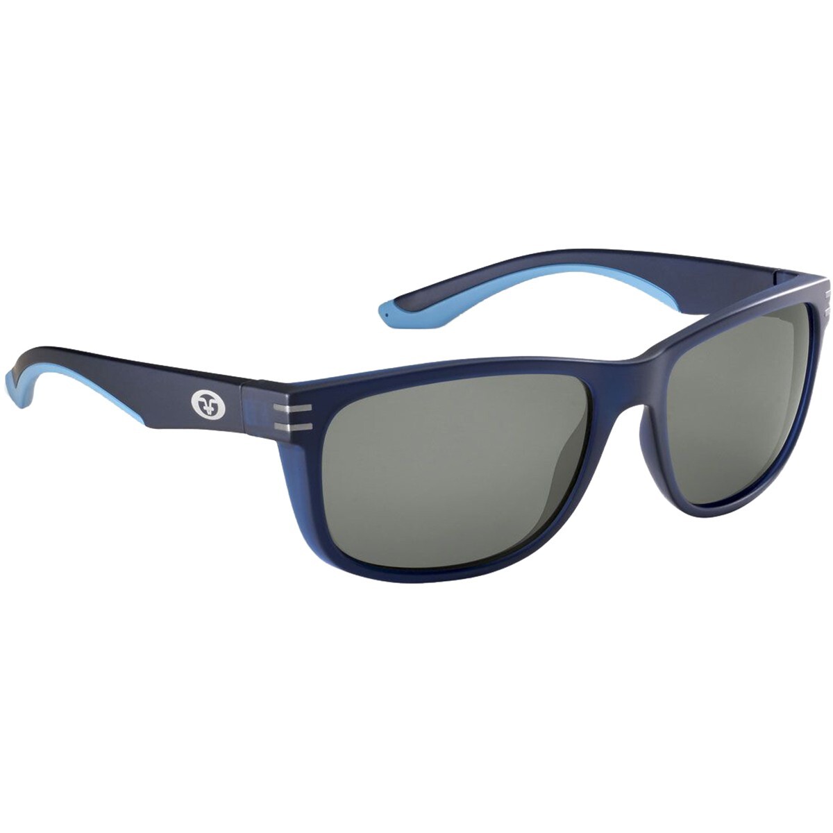Flying Fisherman Double Header Polarized Sunglasses, Matte Navy Smoke, 7873NS