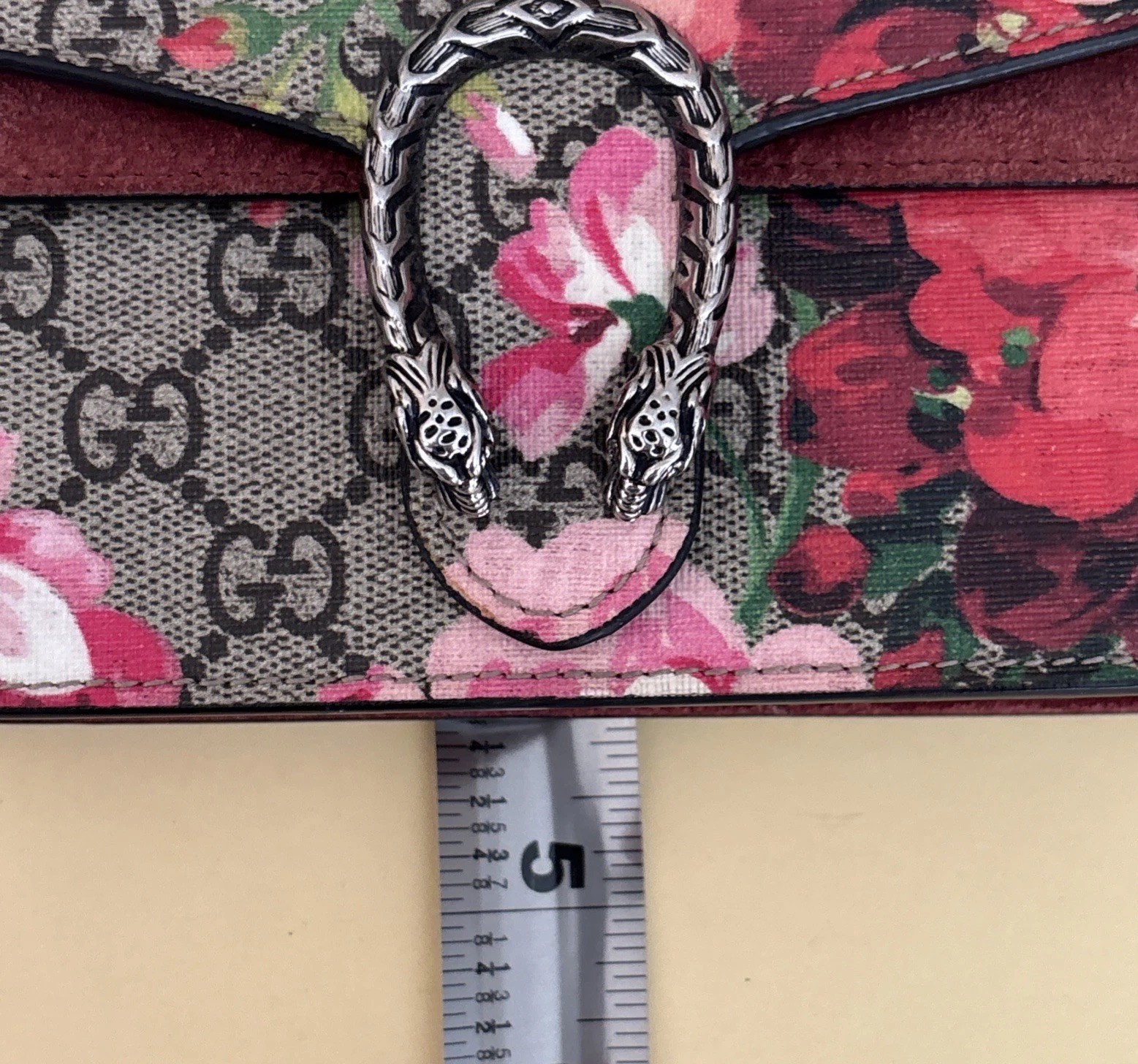 Gucci GG Supreme Monogram Blooms Mini Dionysus Shoulder Bag