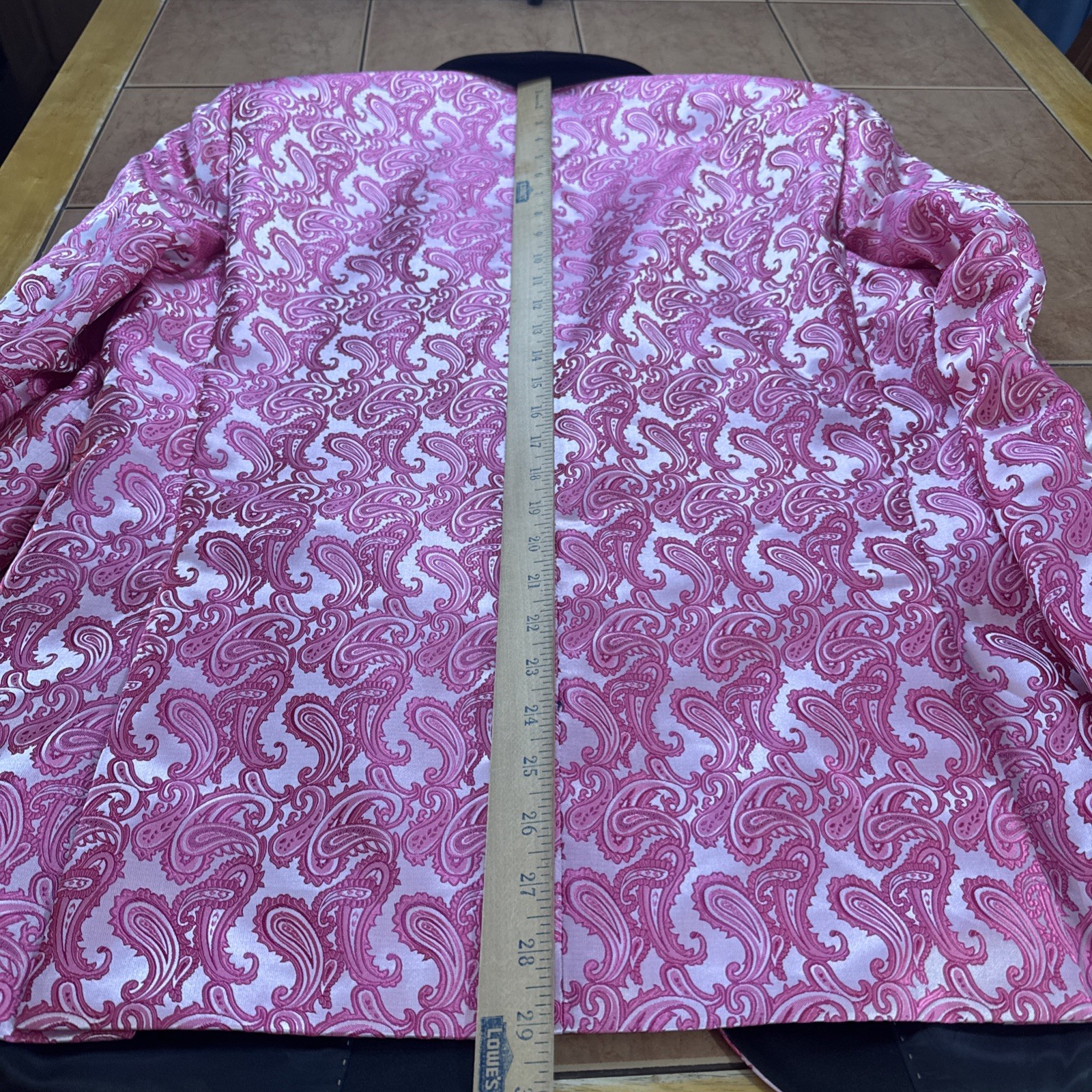 NEW Alberto Nardoni Pink Paisley Tuxedo Jacket Sz Prom Wedding Blazer NWT