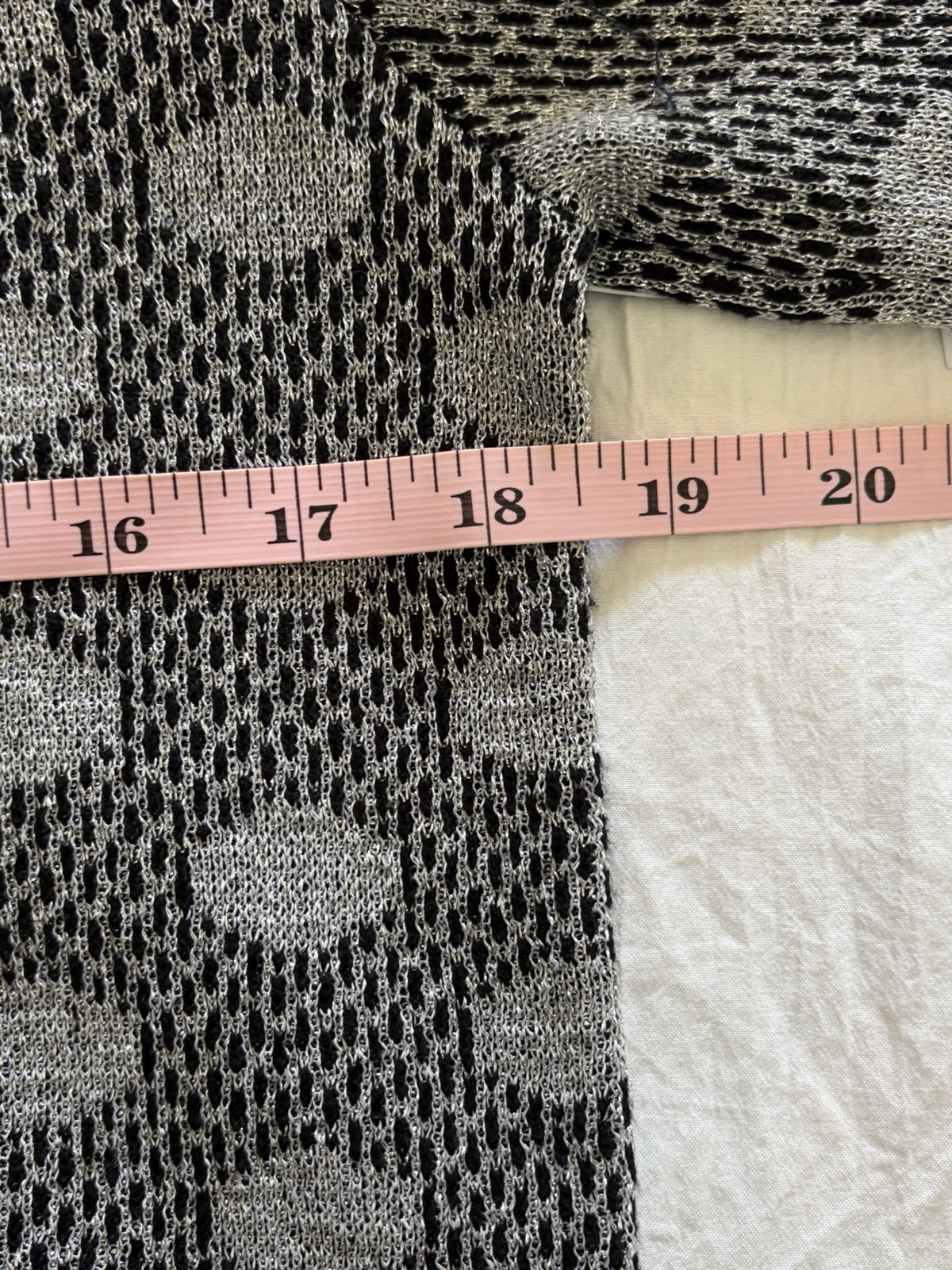 Robert Rodriguez Long Sleeve Knit Pullover Sweater Gray Metallic Geometric M NWT