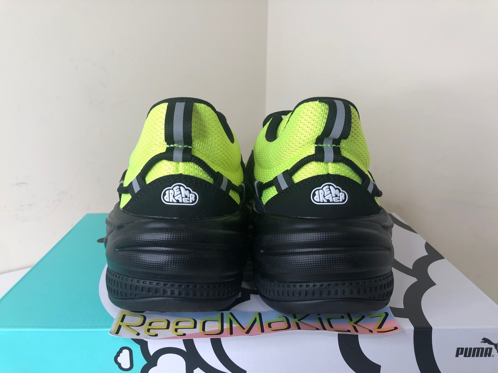 Puma RS Dreamer J Cole Safety Yellow Lime Black Mens 193990 19