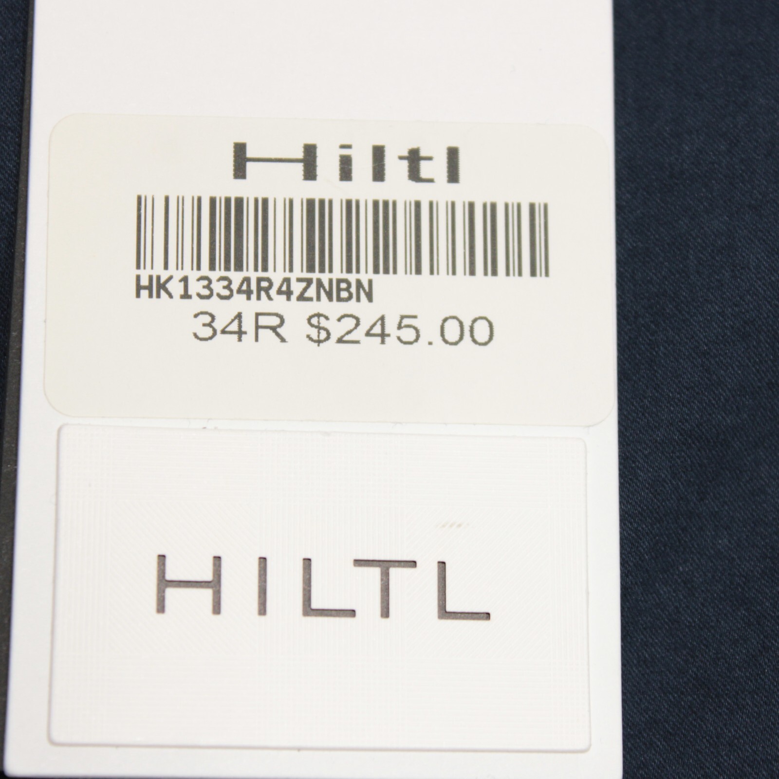 Hiltl NWT Chinos / Casual Pants Size 34 US Dayne In Solid Blue Cotton Blend