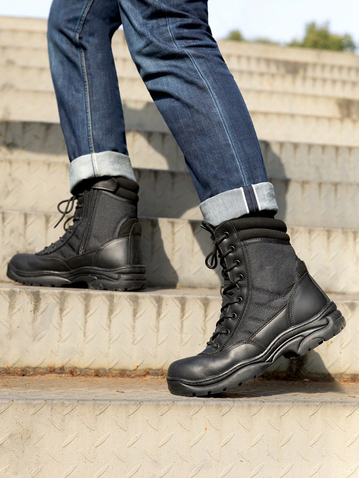 NORTIV 8 Men’s Steel Toe Safety Work Boots Industrial & Construction Boots