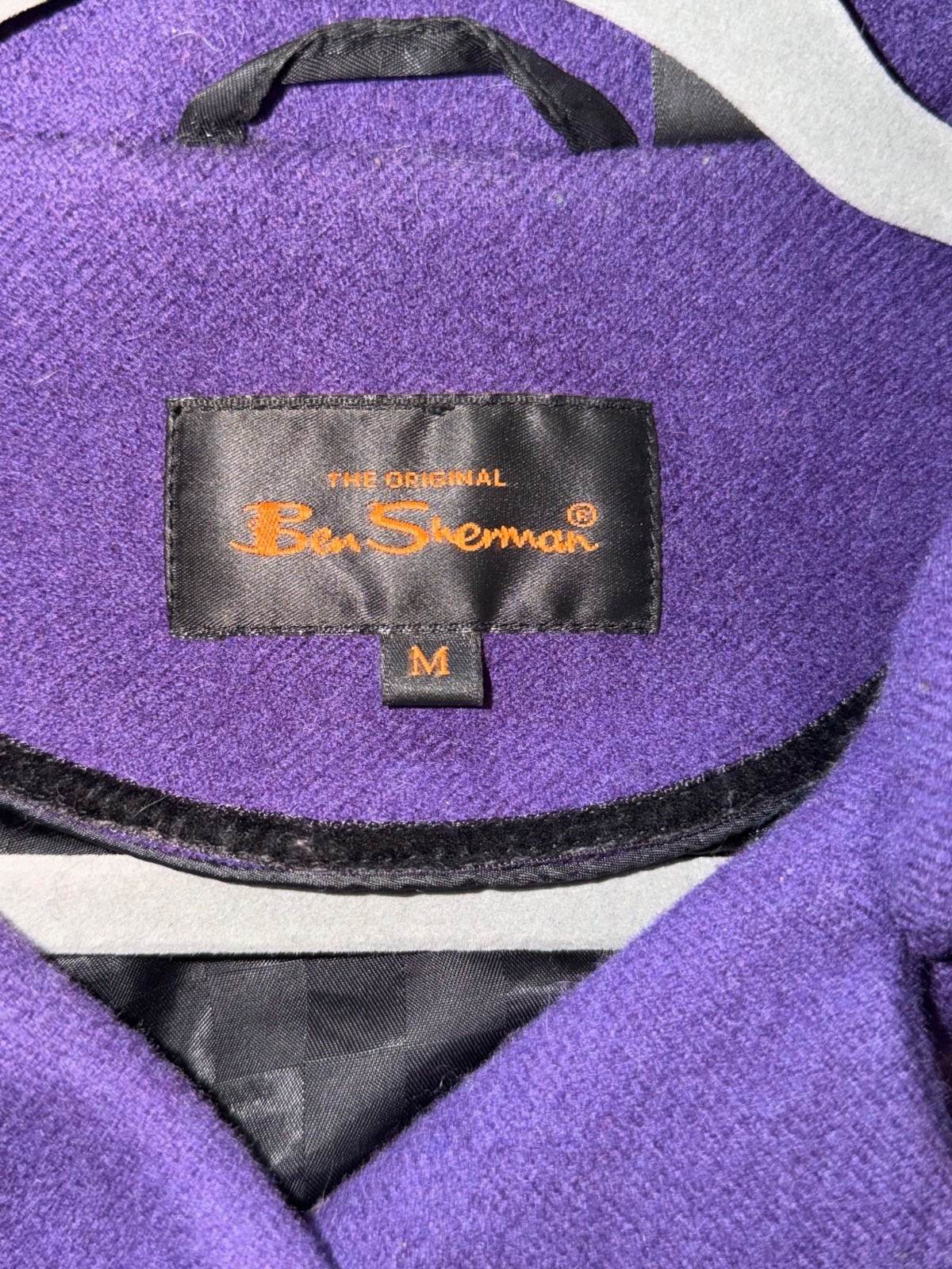 Ben Sherman M Pea Coat Purple