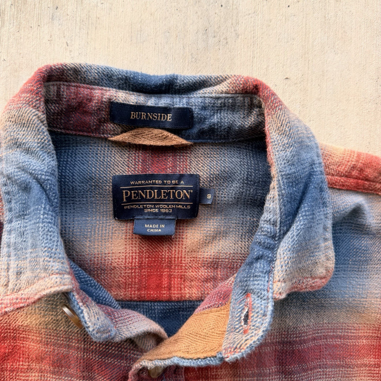 Pendleton Burnside Flannel Shirt Men’s Small