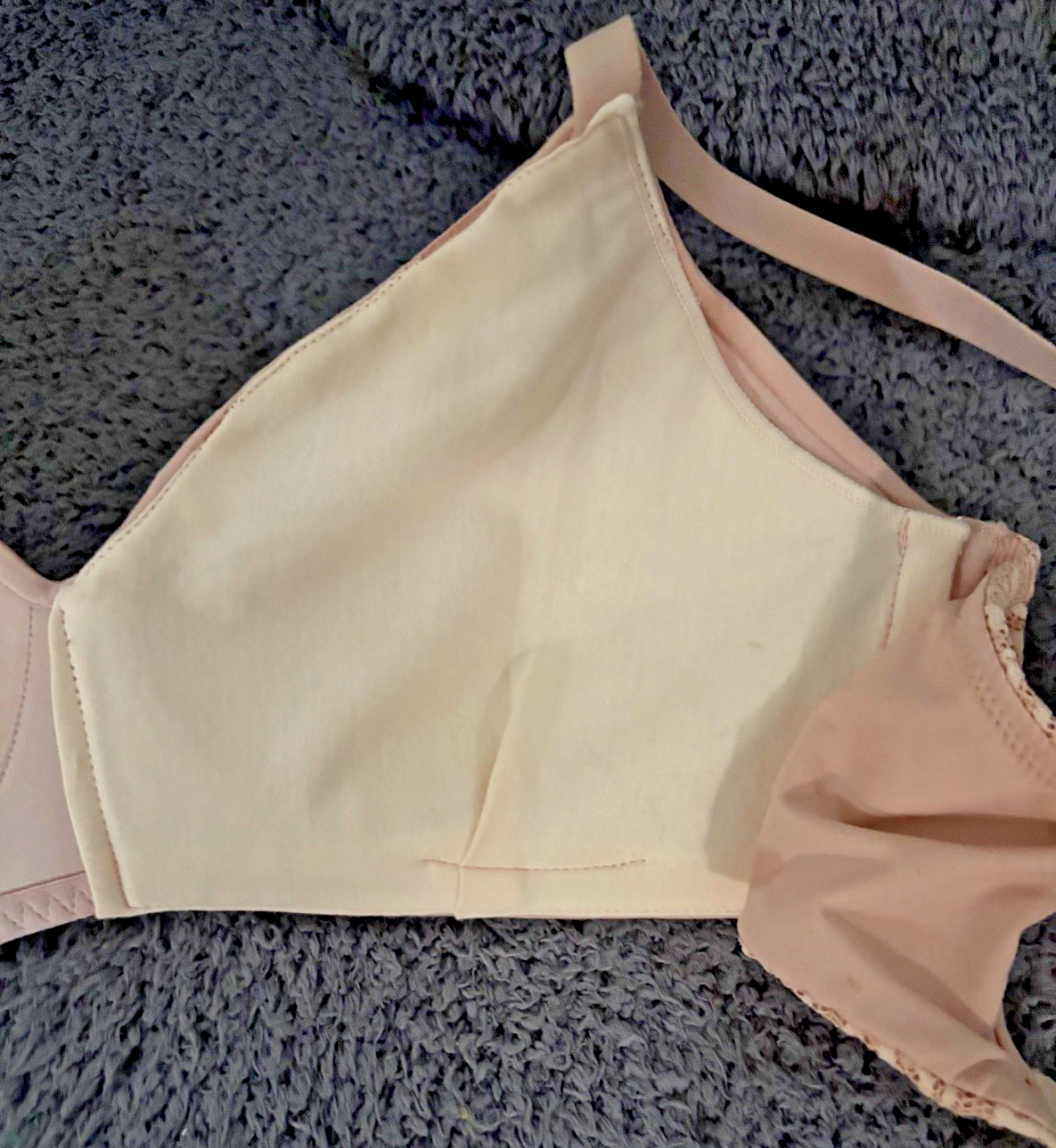 New Chantelle C13BQ9 C Jolie Wirefree T-Shirt Bra Nude Rose – 36B
