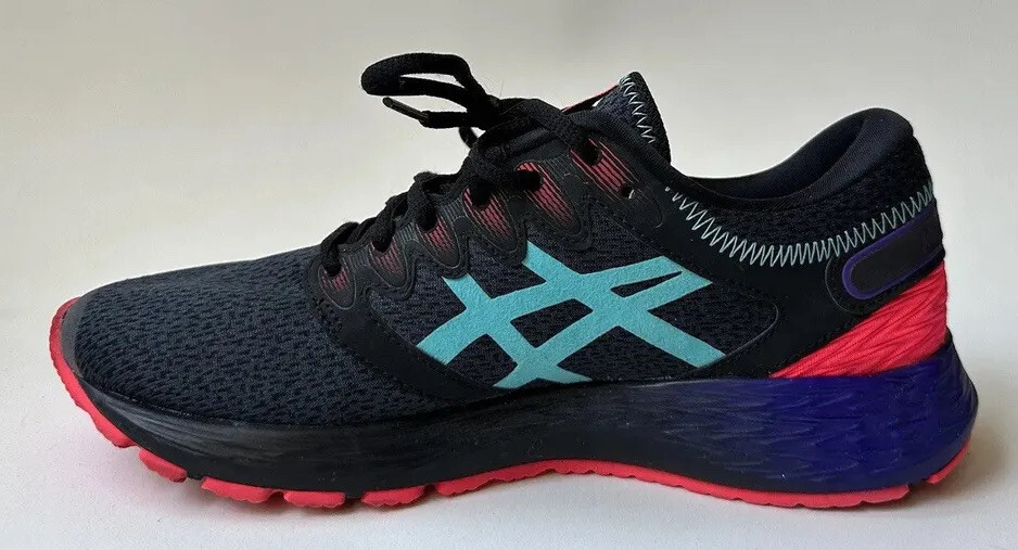 ASICS RoadHawk FF Twist Women Black Ice Mint Running Shoes 1012A520 Sz 7.5 -S28
