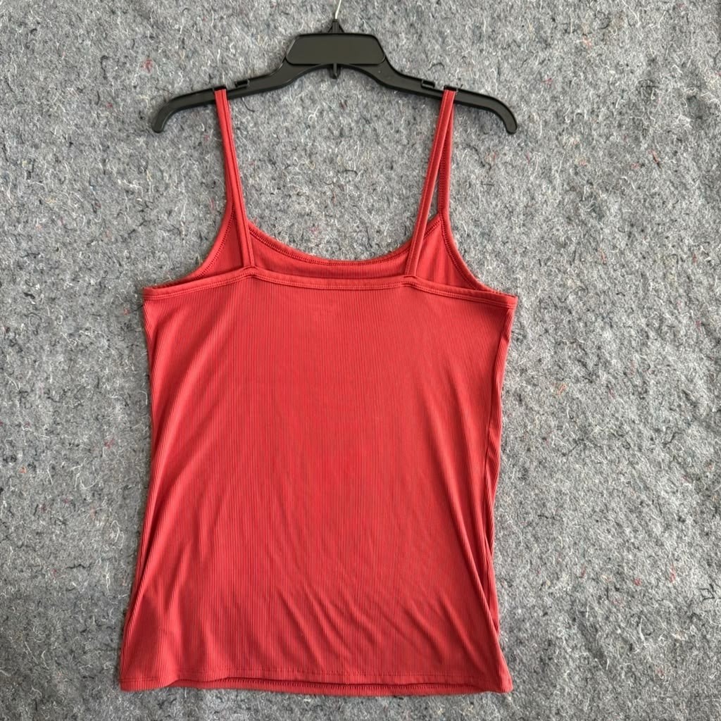 No Boundaries XXL Red Ribbed Tank Top Cami Stretch Spaghetti Strap Juniors 2X