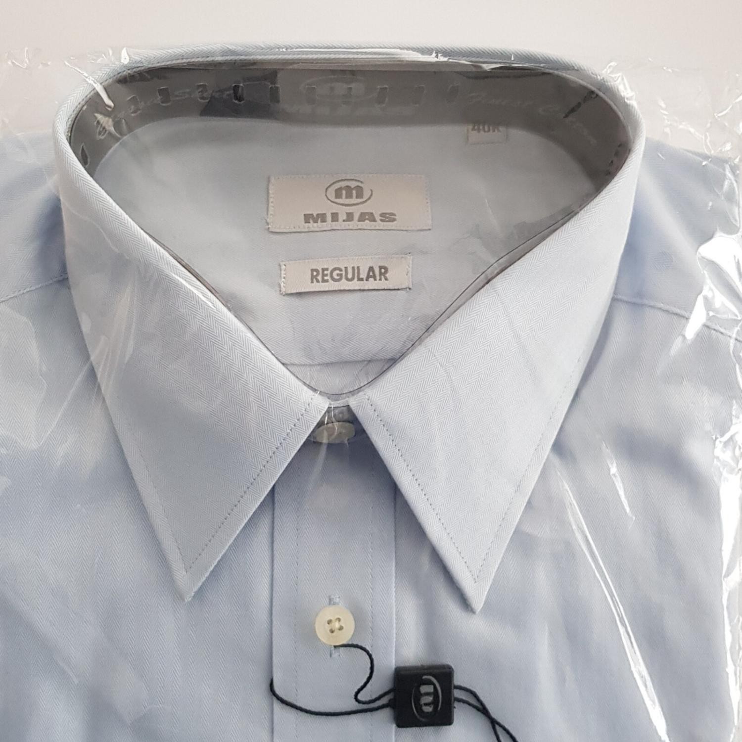 Original Mijas men’s business shirt Kent long sleeve blue regular size 40