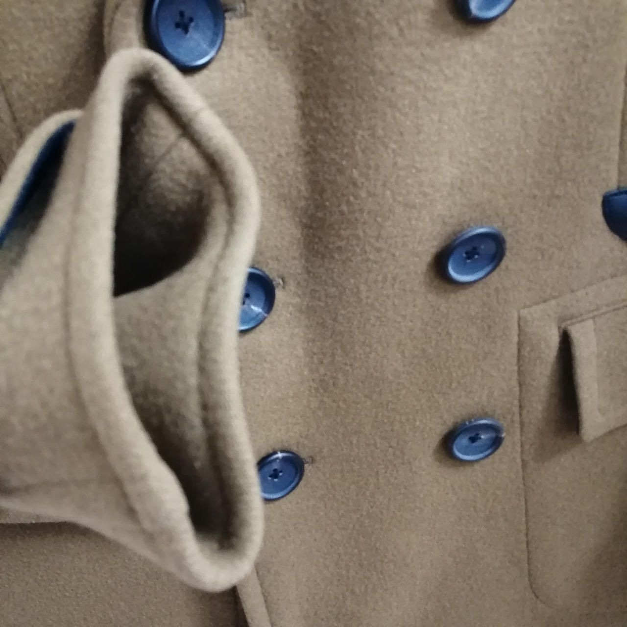 SCYE BASICS Cashmere Blend Wool Short Coat Camel Used