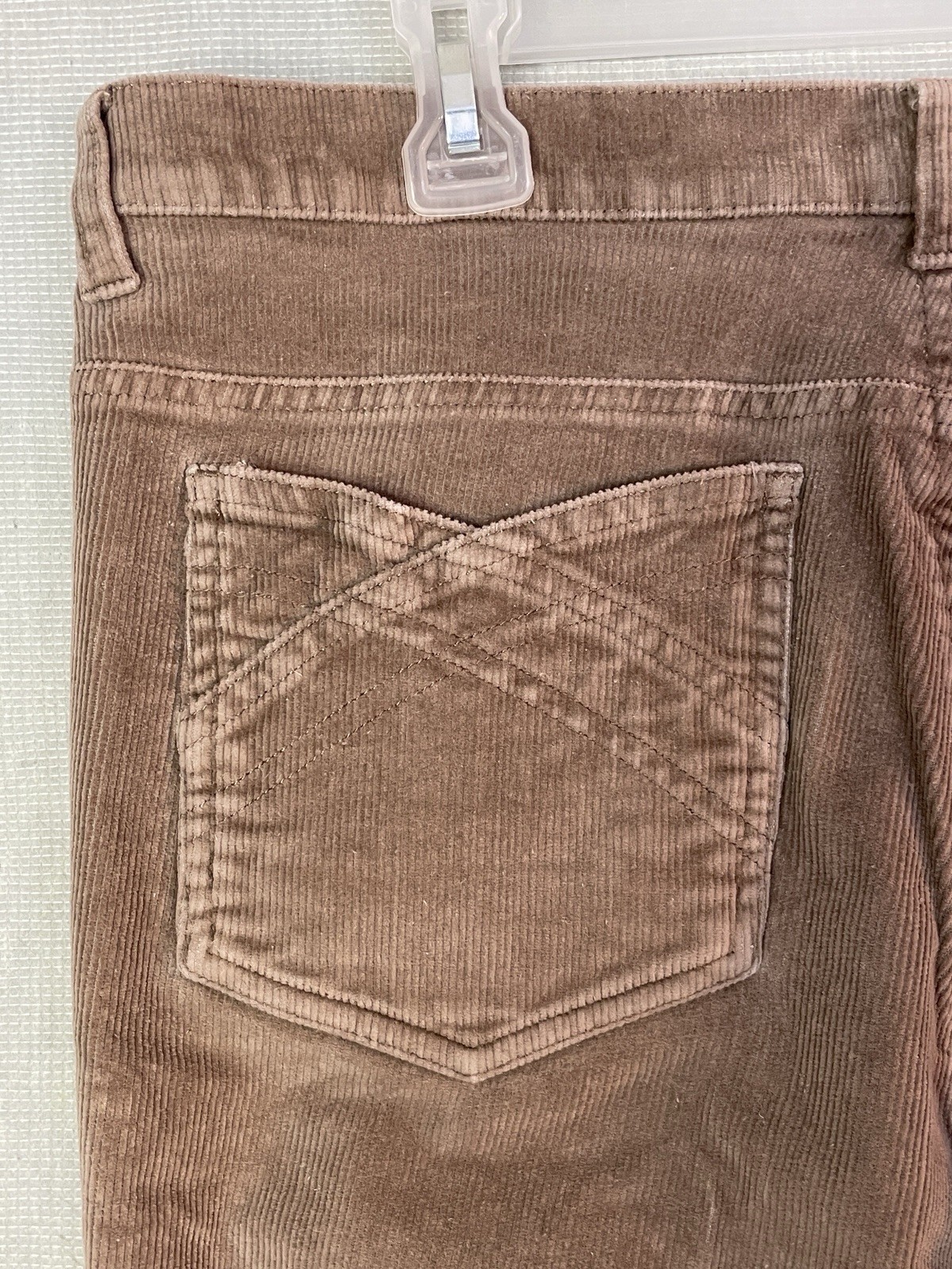 Vintage Covington Stretch Tan Corduroy Pants Women Sze 16P 98% Cotton 2% Spandex