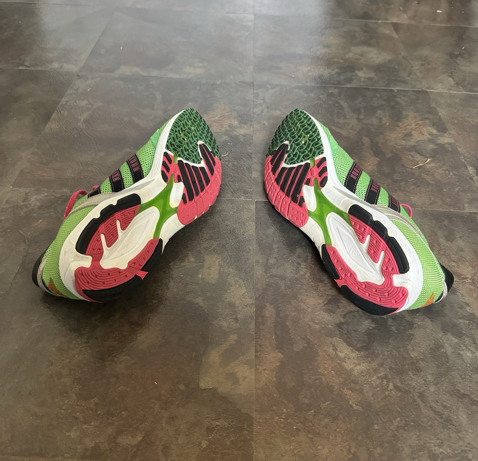 ADIDAS ADIZERO ADIOS OG Sneakers Green/Pink/Black/White