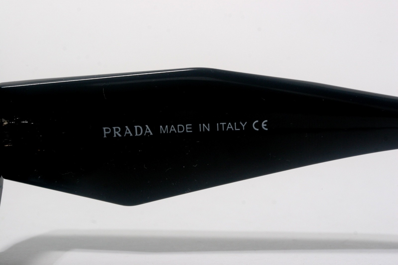 Prada Sunglasses Shiny Black/ Purple fade lenses, Big 150 mm Frame Width, Italy