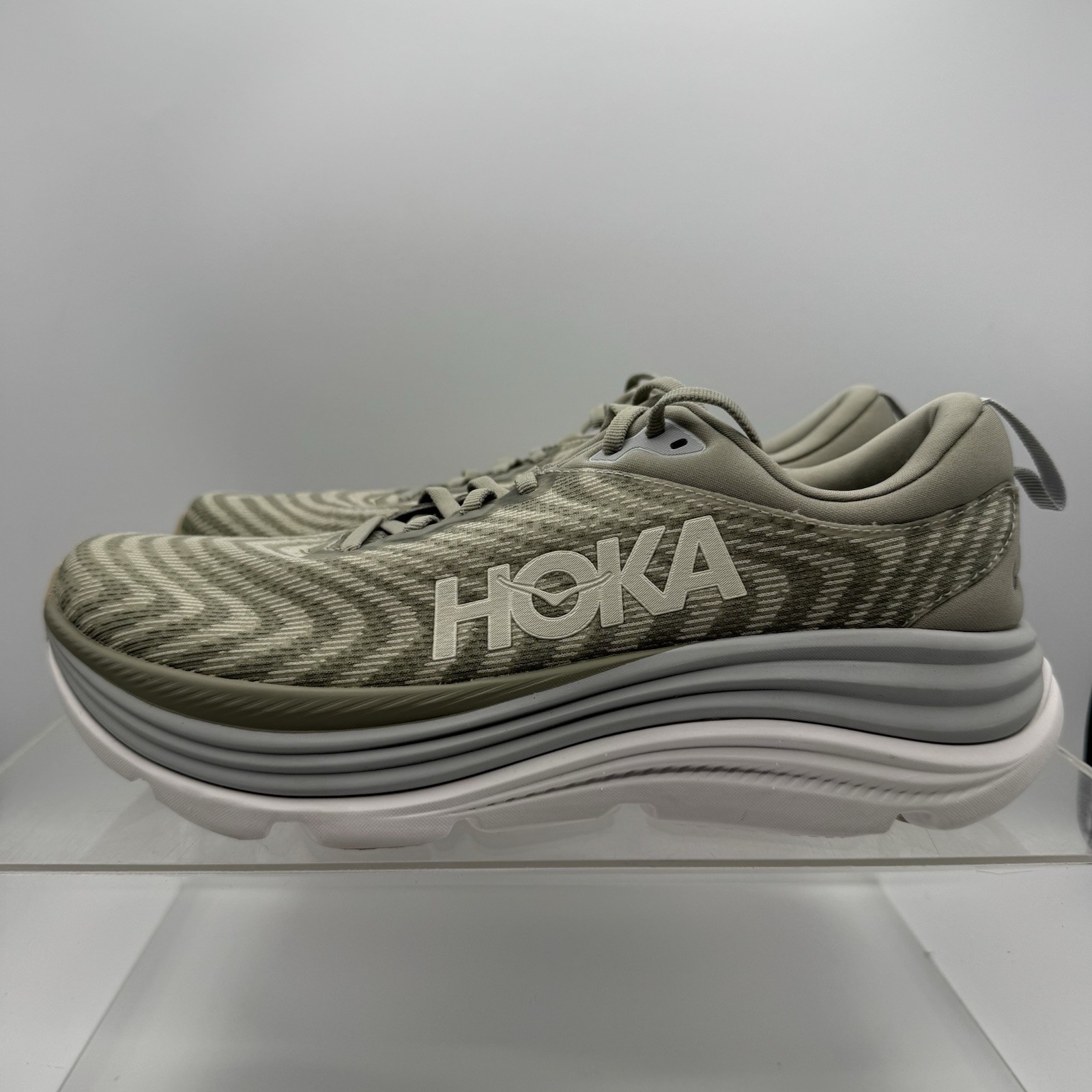 Hoka One One Gaviota 5 Barley Oat Milk Gray Green 1127929-BYT Men’s Size 9.5