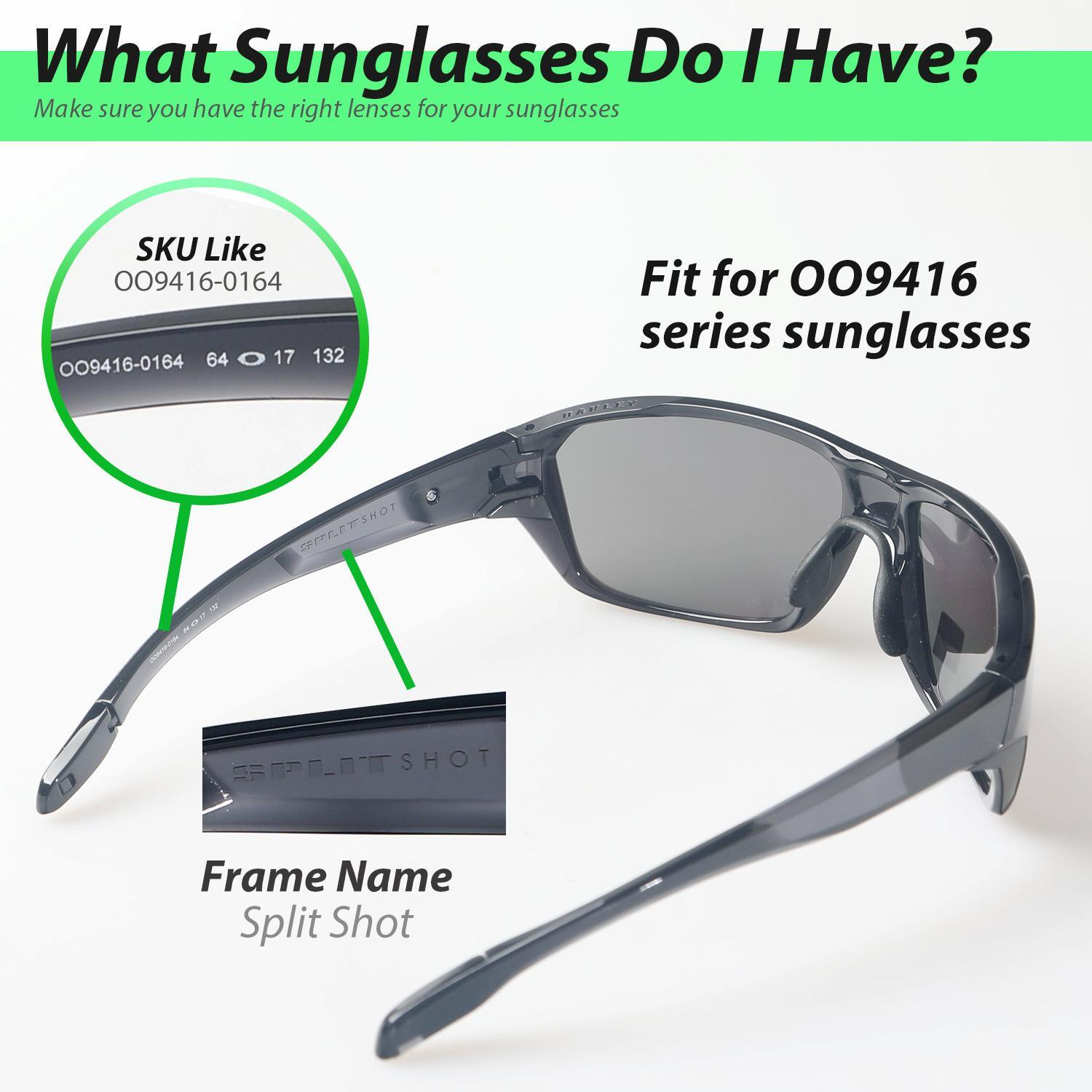 Walleva Replacement Lenses For Oakley Split Shot Sunglasses -Multiple Options