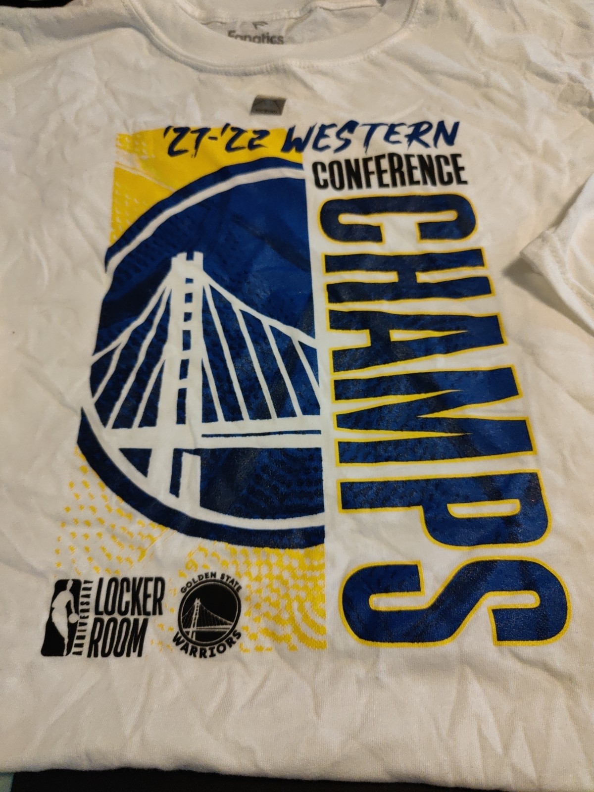 Fanatics Golden State Warriors ’21-’22 Western Conference Champs T-Shirt 3XL NWT