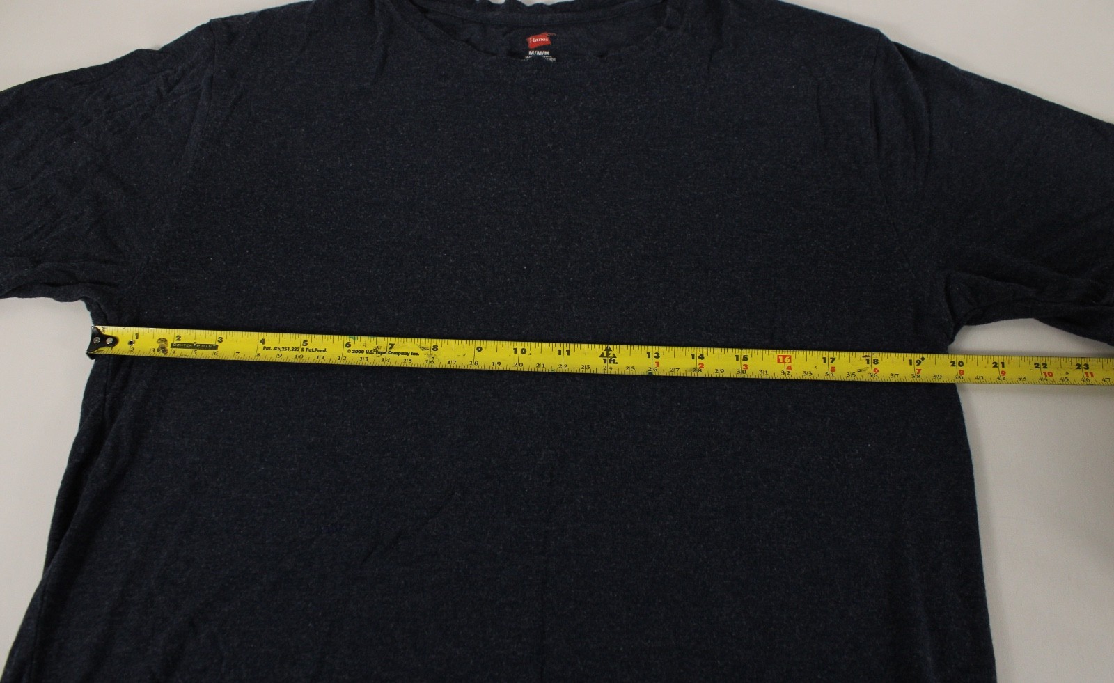 Hanes Blue T-shirt Medium M Super Soft 95% Modal Viscose 5% Spandex Undershirt