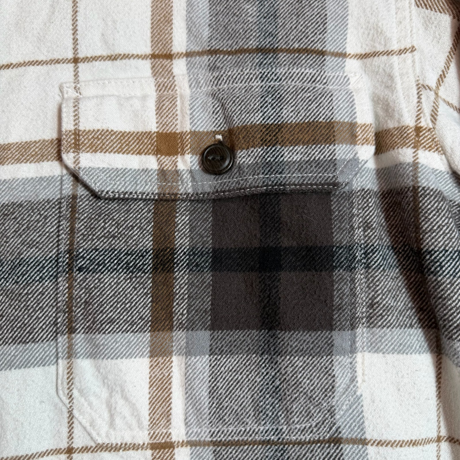 Red Head Heavyweight Flannel Shirt Men’s XLT Brown Black Plaid Cotton Workwear