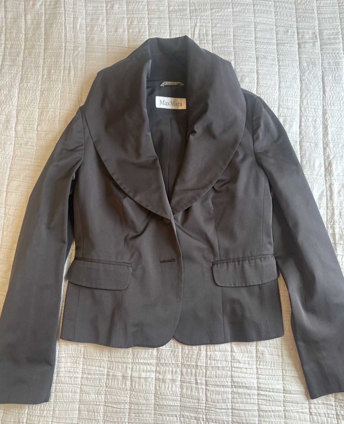 Max Mara Dark Brown Jacket Vintage Size 10