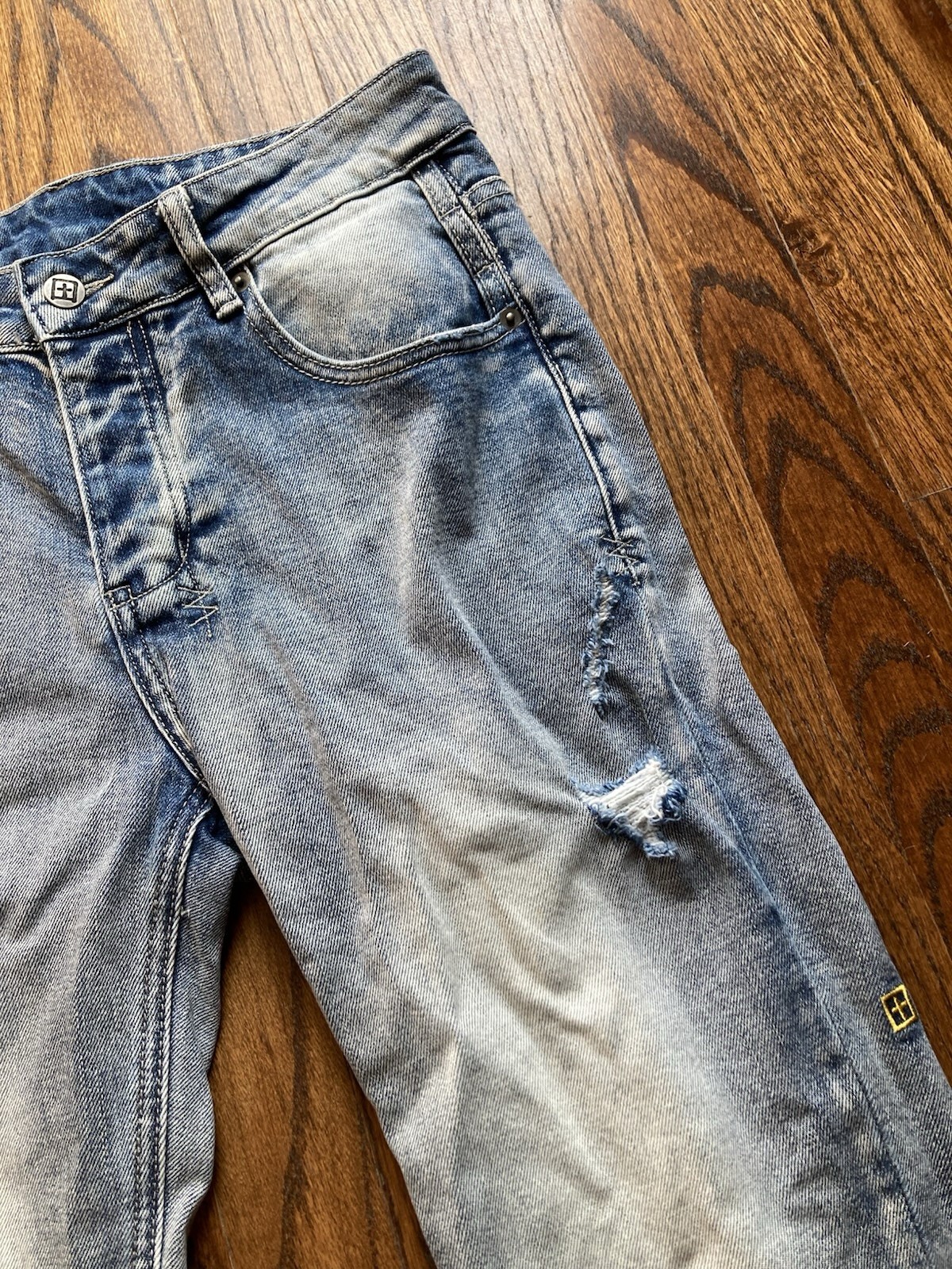 Ksubi Jeans Men Size 30 Skinny Van Winkle Hunter Beden Distressed Blue Denim