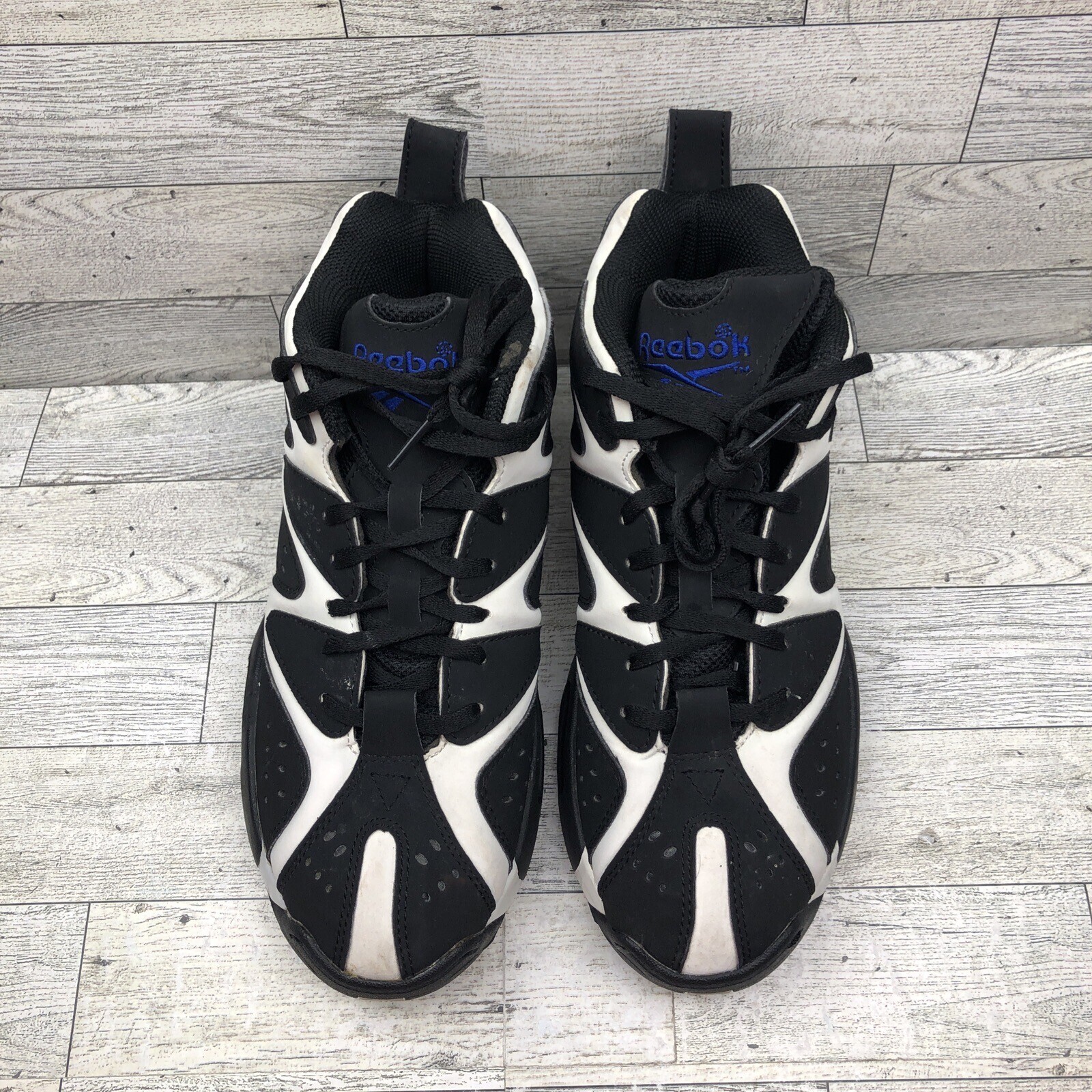Reebok Kamikaze 1 Mid White Black Blue Size 5 mens