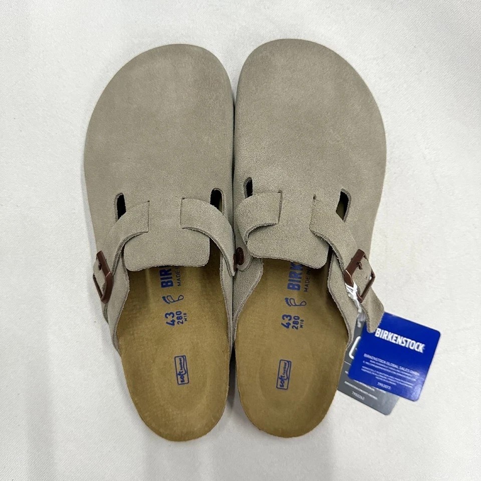 Birkenstock Boston Taupe Soft Footbed Clogs Women’s shoes