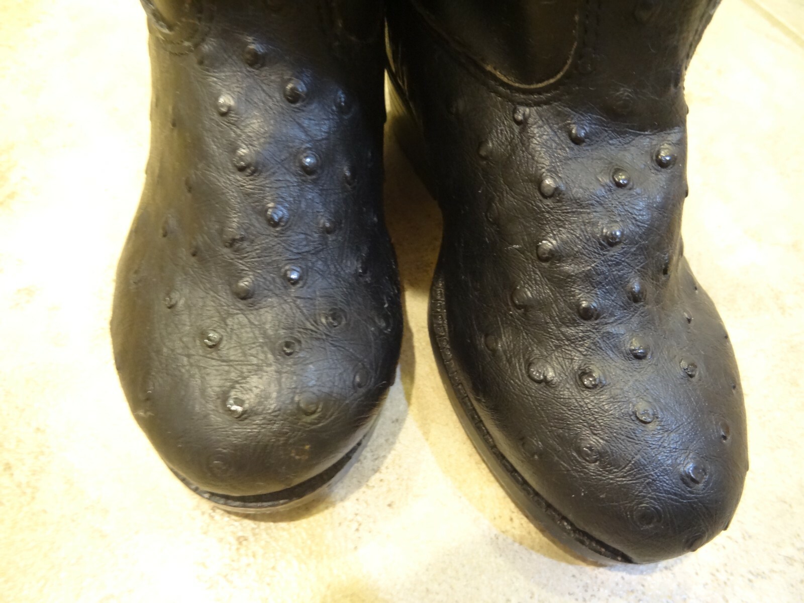 Children’s Size 5 Black Leather Western Boots by A Jama Product **VERY NICE**