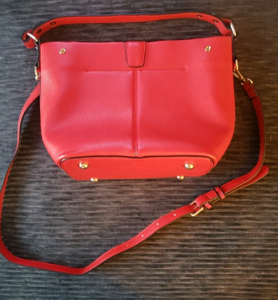 Joy SUSAN 100% Vegan Leather Hobo / Satchel Womens Purse NWOT Red