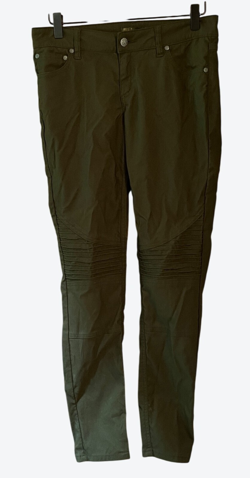 Prana Brenna Moto Women’s Size 4 Army Green Nylon Blend Pants 28″ x 28″
