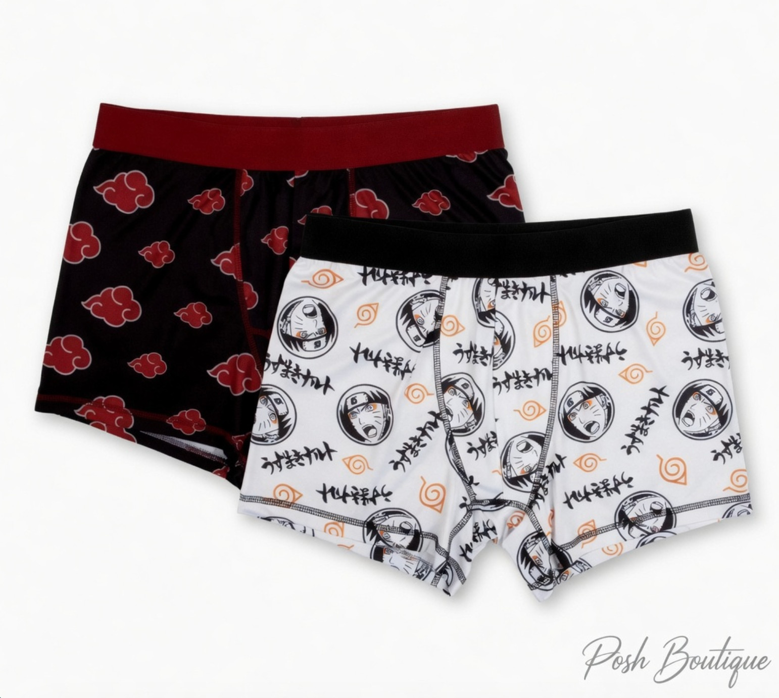 Mens Naruto Boxer Briefs Underwear Adult 44″-46″ waist 2X 2XL XXL LICENSED NEW