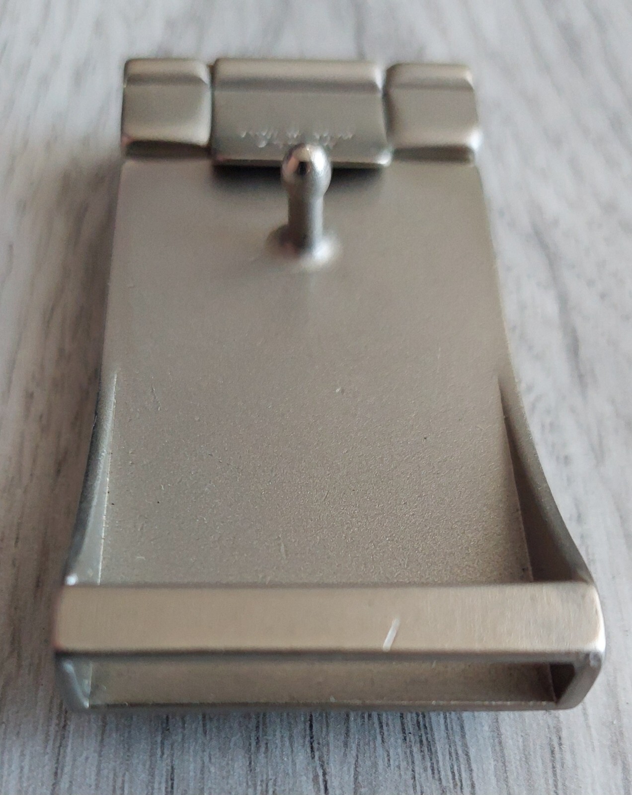 VTG Belt buckle BALLY, size 6.7 x 3.3 cm/ 2.6 x 1.3 in, small used, Italy