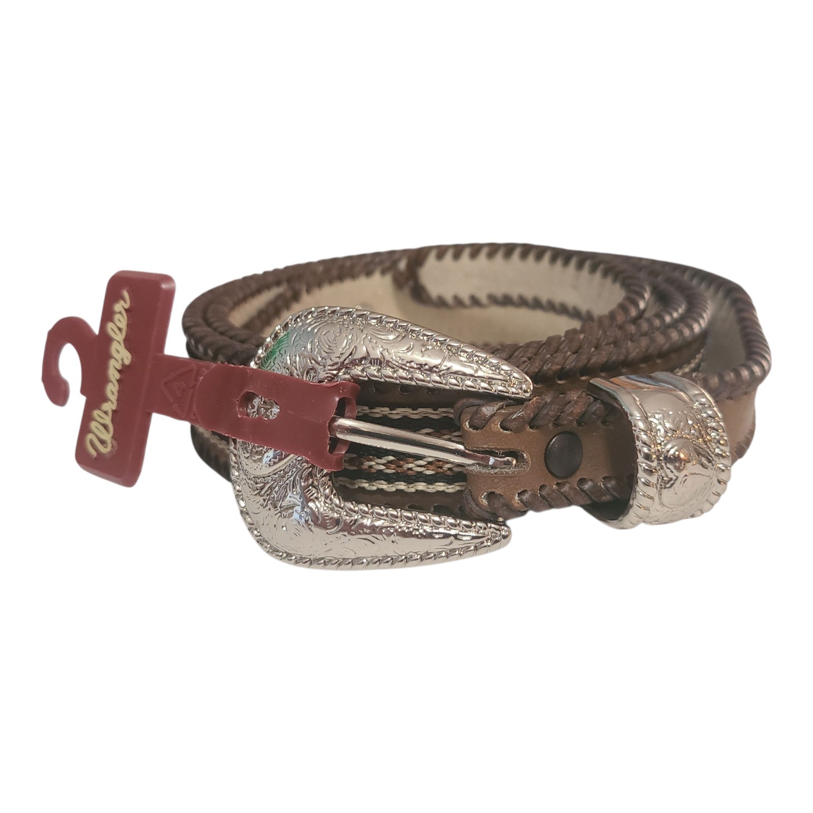 Wrangler Genuine Leather, Vintage, western belt women. Size XXL (42-46) Waist.