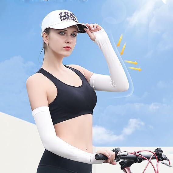 Cooling Arm Sleeves Compression Cover UV Sun Protection Sports For Men Women US