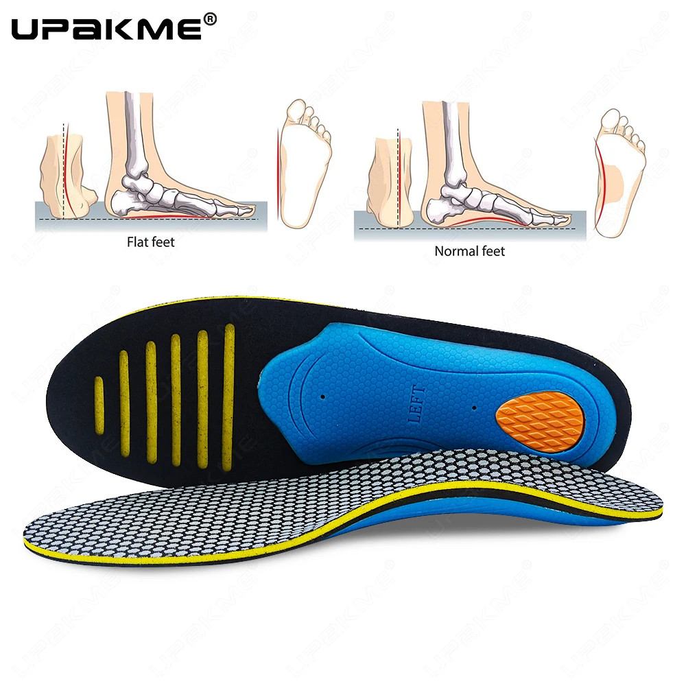 EVA Orthopedic Insoles Orthotics Flat Foot Health Sole Pad for Shoes Insert Arch