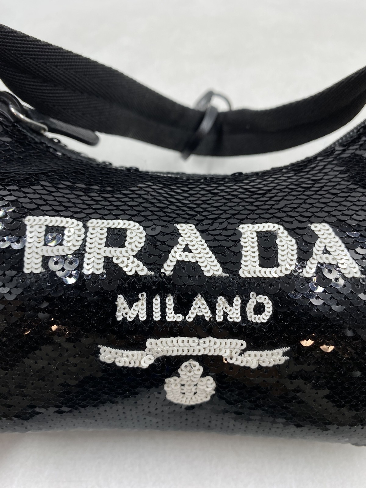 Prada Re-Edition 2000 Sequinned Mini Bag
