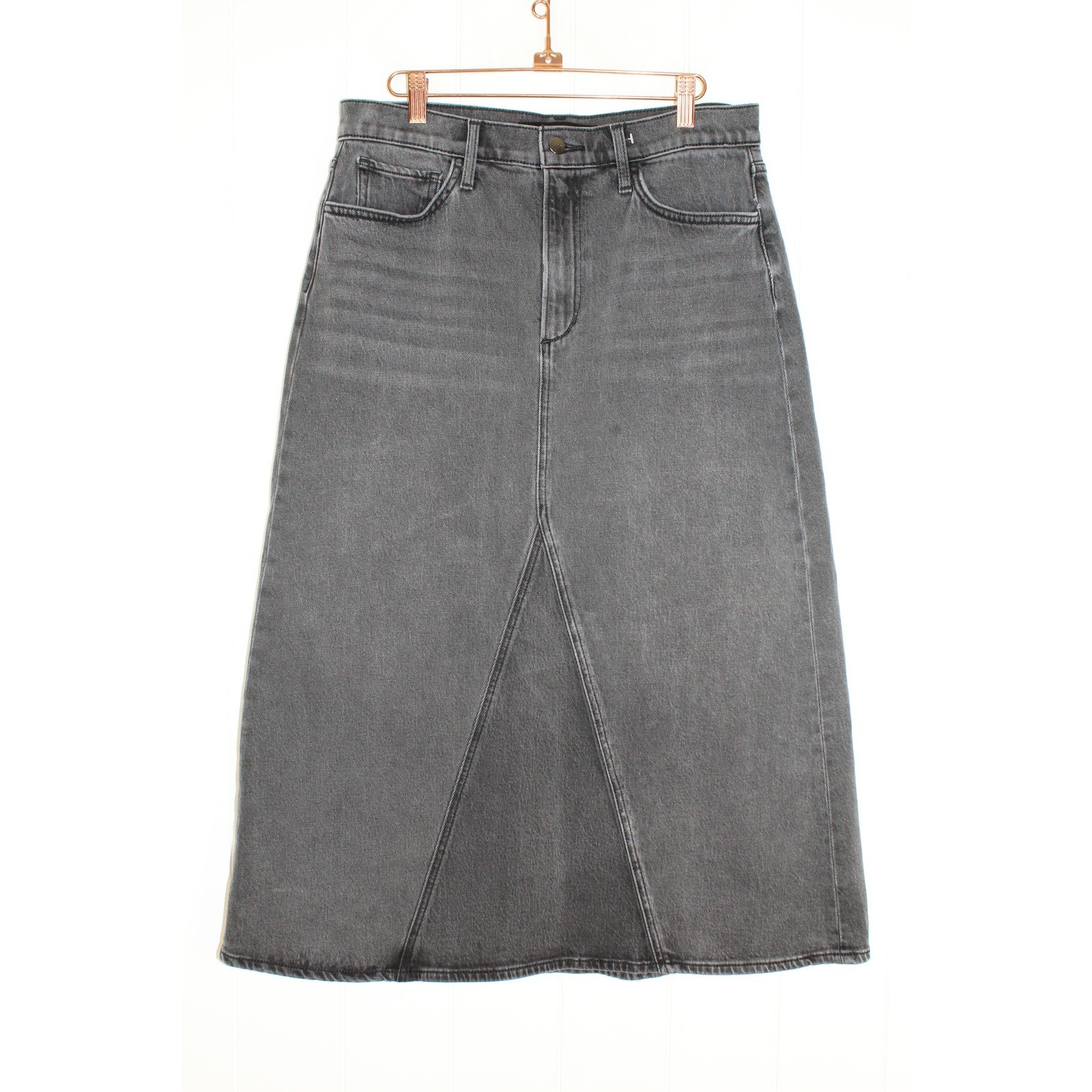 Joe’s Jeans The Tulie Skirt With Grace Denim Midi Vintage Stretch Size 30