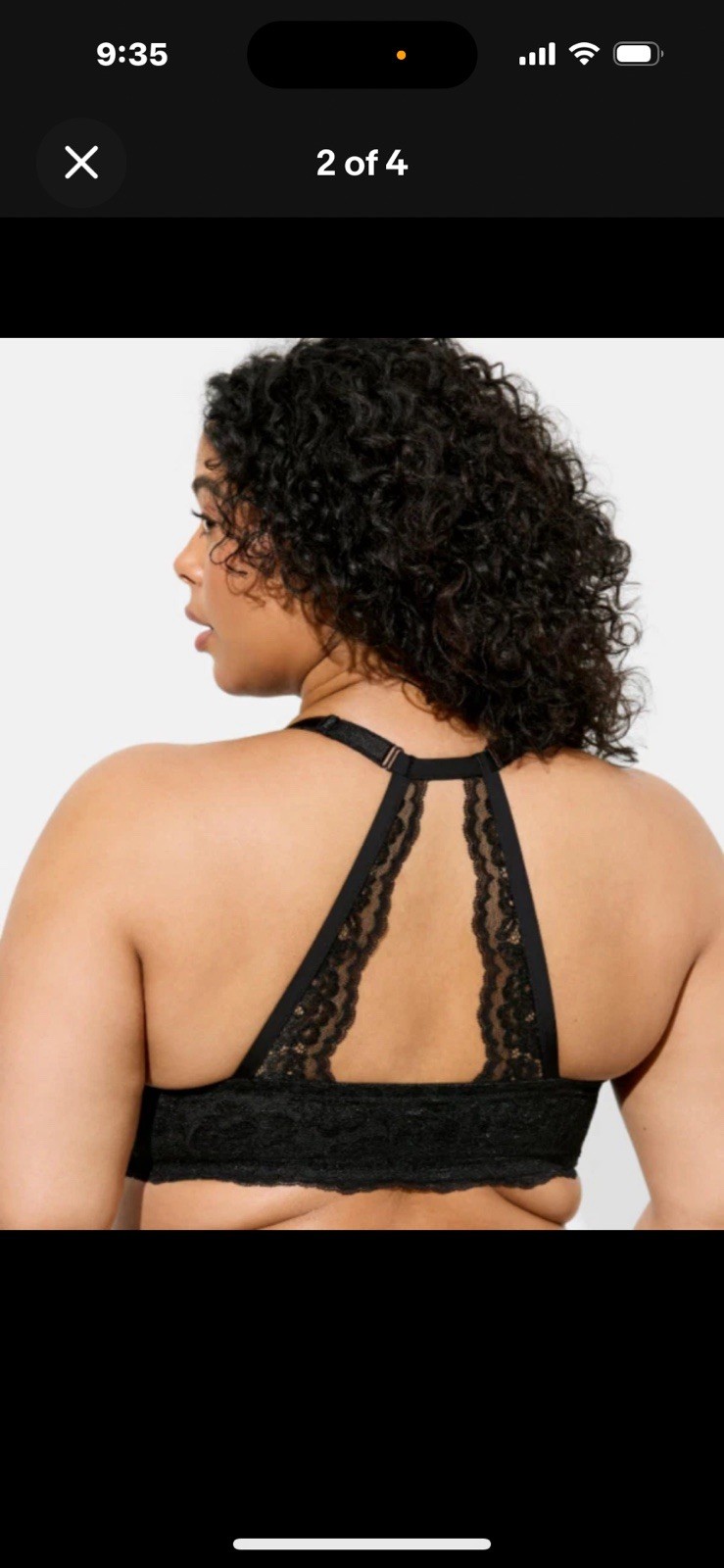 TORRID Plunge Push-Up Smooth Front Close Racerback Bra 38B