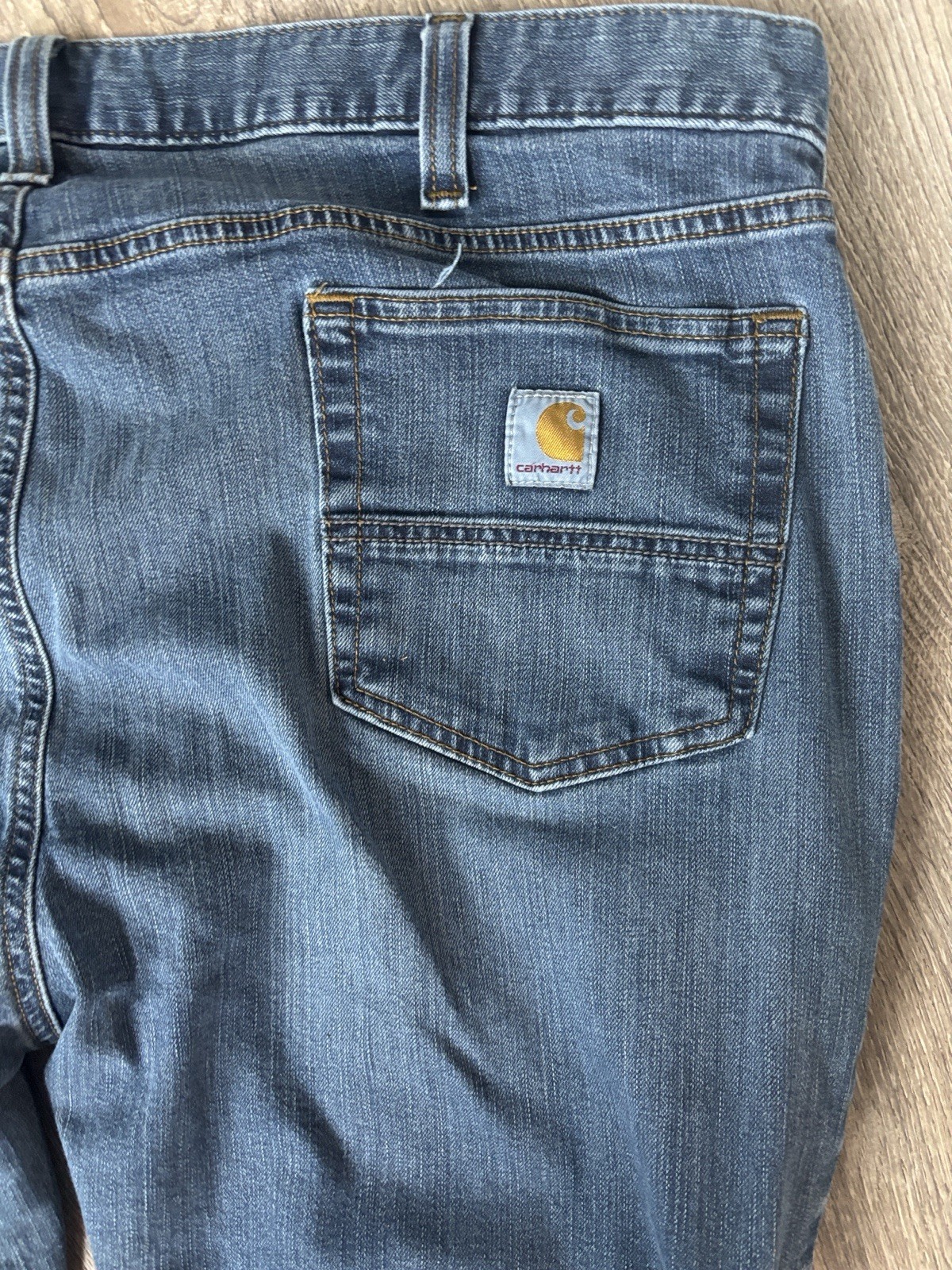 Carhartt Rugged Flex Relaxed Fit Jeans Dark Blue Denim Sz 42×30 Stretch