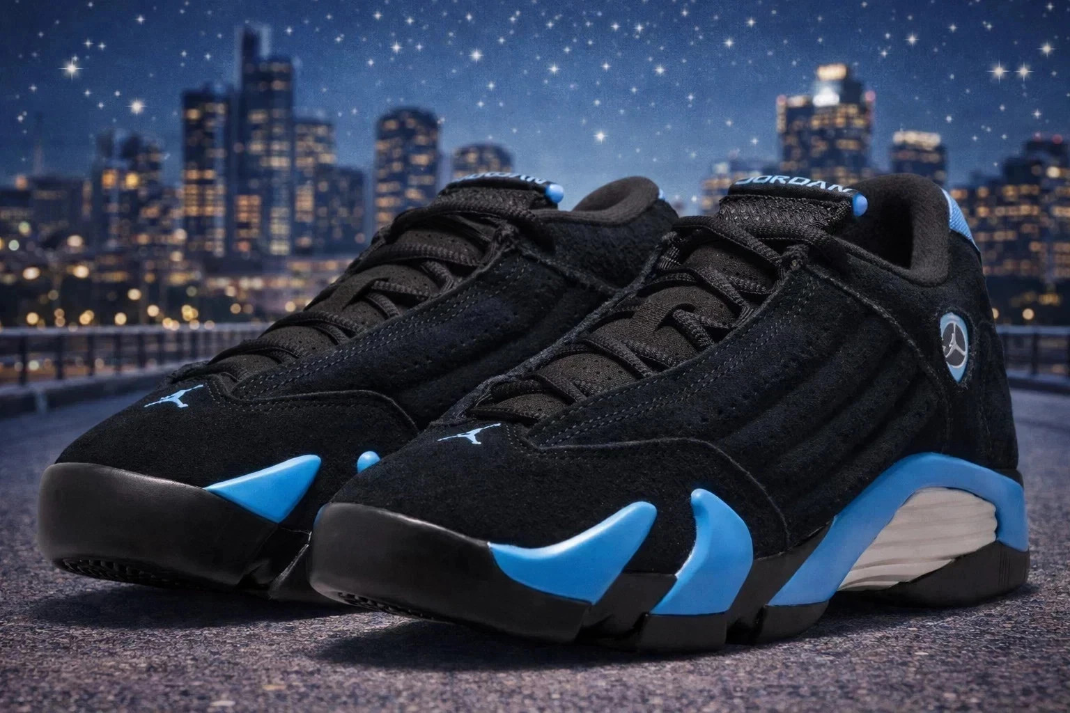 Jordan 14 Black / University Blue 487471-007 (2026) Men’s Size US 7-12