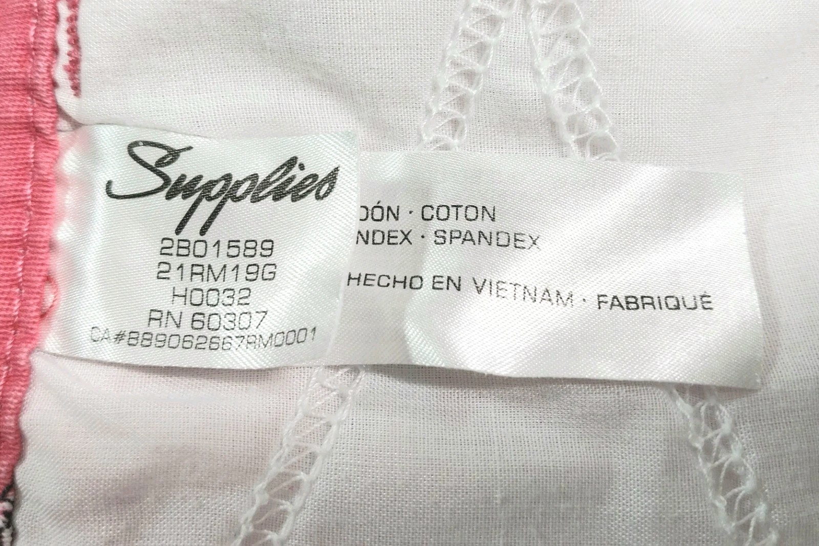 Supplies Shorts Womens 30 Size 8 Pink Martini Print Pockets Stretch Casual